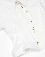 DOZI - Puffed Button Up Shirt _ WHITE