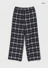[MADE] Wesh Napping Check Banding Pants