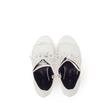Satin Enamel Lace-Up Open Toe Heel(White)