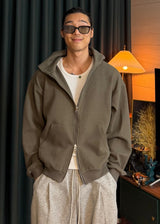 Soft Waffle Hooded Zip-Up  3COLOR
