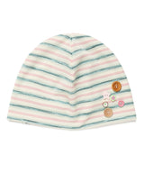 STRIPED BUTTON BEANIE PINK(CV2GSUAB21A)
