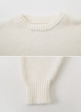 #Cozy Hairy Pastel Wool Loose Fit Knit (5color)