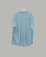 Tory Pleated Shirt (SkyBlue)