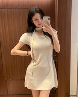 Ringti mini dress & tie set
