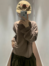 Slam off-shoulder long sleeve (4color)