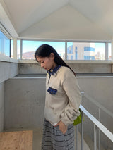 Hael Check Anorak Fleece Sweatshirt
