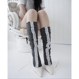 【MADE】shirring frill socks, gray