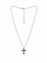LMN Anderson reversible cross necklace (silver)