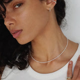 SILVER DOT BEADS NECKLACE