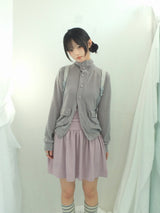 Shirring Flared Dress
