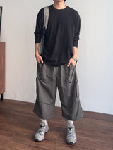 Strap Utility Nylon Bermuda Pants (3color) (No.968)