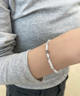 ペブルシルバーバーブレスレット