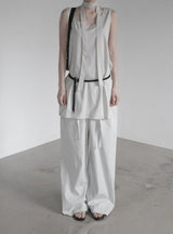 Airy Soft Scarf Sleeveless One Piece