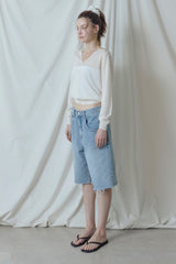 Sorbet Button Cardigan [Ivory]