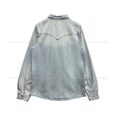 Icy Western Pocket Denim Shirt