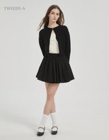 Catherine Hart one-button knit cardigan