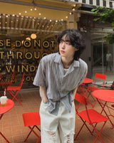 オンスリネンSTハーフシャツ