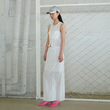 ホットスリットマキシースカートWhite
