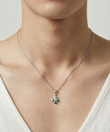 Double clover necklace SV (925 silver)