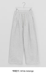 Maom Embroidered Banding Training Brushed Pants