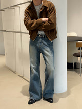 All cat blue boots cut pants