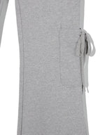 KNOT BOOTCUT SWEATPANTS_GY