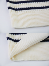 EN Casual Border Crop Knit (3color)