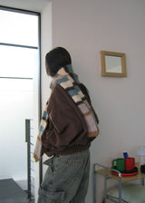 WOOL BLEND COLOR MUFFLER