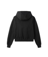 [DOJINOI] YEOMIM CROP HOODIE JUMPER BLACK
