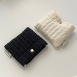 Clam pocket pouch _ Soft cream (R Size)