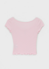 [MADE] Bellini Shirring V-Neck Short Sleeve Tee