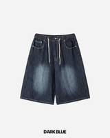 Tin Washed Bermuda Denim Pants