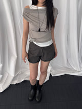 ケルシー ツーウェイ オフショルダー Tシャツ