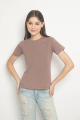 Flo レディース T シャツ ダークブラウン