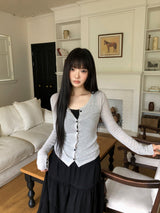 Mue Wool Button Cardigan