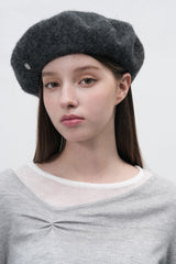 GNRL logo wool beret