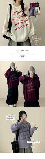 Lohr Lettering Round Knit