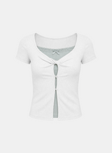 Evia Twist Layered T-shirt