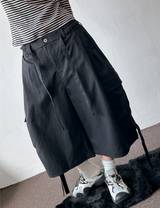 Riley Rope Curve Cargo Balloon Bermuda Shorts 2color
