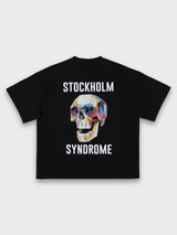 STHLMSNDRM スカルTシャツ - ブラック