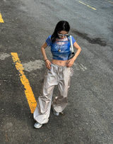 オーシャンシースルークロップ半袖Tシャツ