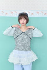 LEO HEART LACE TOP (MINT)