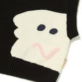KIRSH X MISAKI KAWAI DRAWING KNIT VEST [BLACK]