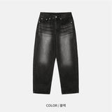 ディープオーロラカーブデニムパンツ – S, M, L (3 Colors)