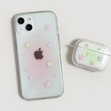 [Gel-hard] Y2K pastel pink star Phone case (only case)