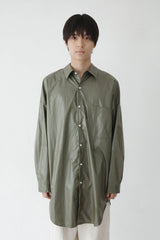 ライトウエイト コットン ロングシャツ