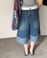 [ORIGINAL] Riku Roll-up Bermuda Denim Pants