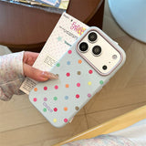 Dopamine Color Polka Dot Soft iPhone Case (iPhone 13–17 Series)
