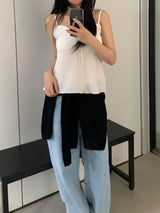 Richard Frill Sleeveless Blouse