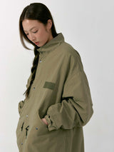 Vintage Safari Puffer Jacket (Khaki)